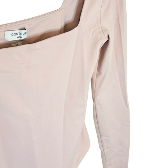 Aritzia Contour Pink Body Suit long sleeve Sm Medium LIKE NEW - Picture 6 of 7